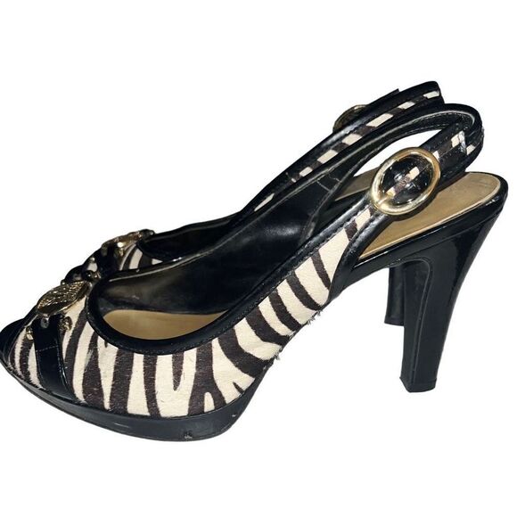 Anne Klein iflex zebra heels 8M - Picture 1 of 5